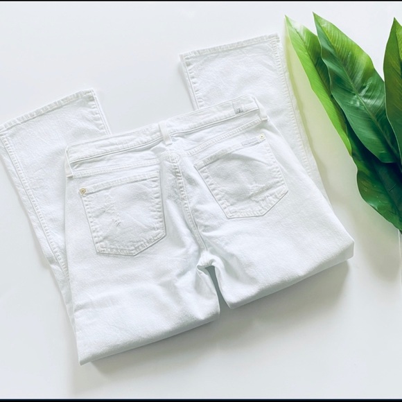 7 for all Mankind | White Cropped Boot Jeans 29 - Picture 6 of 12